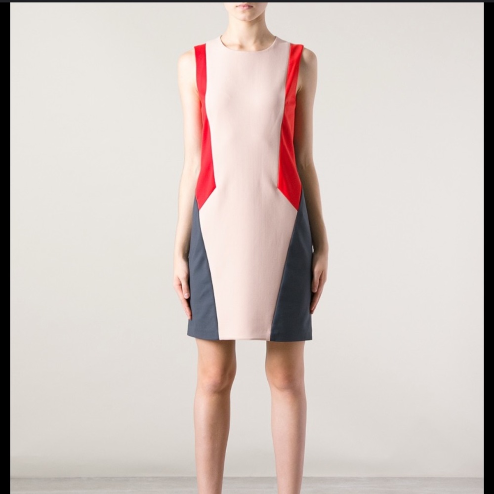 DKNY Colorblock Mod Shift Dress